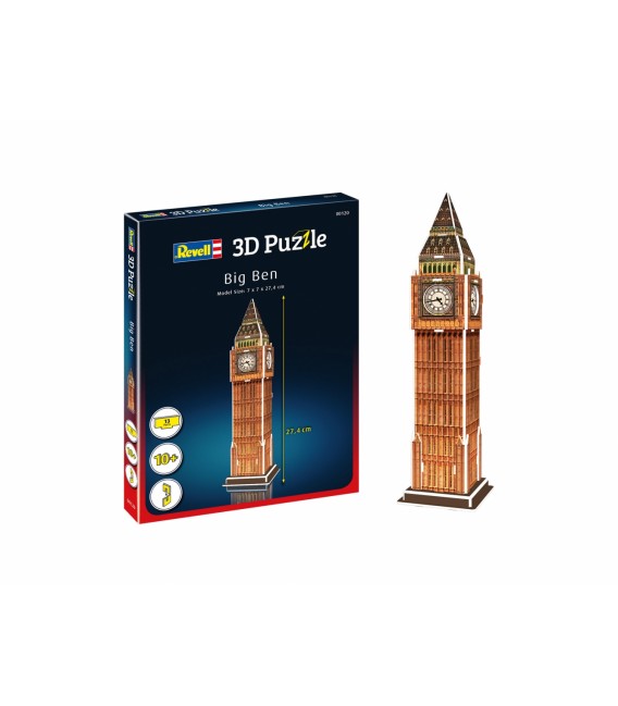 3D Puzzle Big Ben, 13 piese, Revell 00120