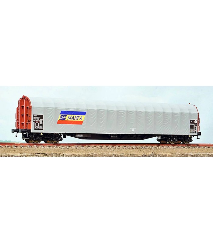 Vagon cu prelată tip Rils CFR Marfă, epoca VI H0 Roco 76474W - Magazinul de modelism