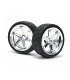 Mounted X-Pattern Tire D Compound on TE37 6mm Offset Chrome