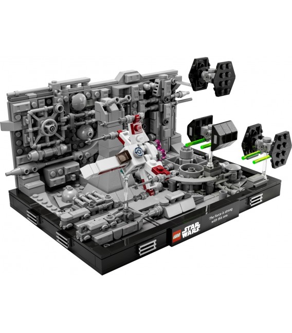 Diorama zborului prin tranșeele de pe Death Star™ LEGO 75329