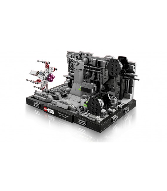 Diorama zborului prin tranșeele de pe Death Star™ LEGO 75329