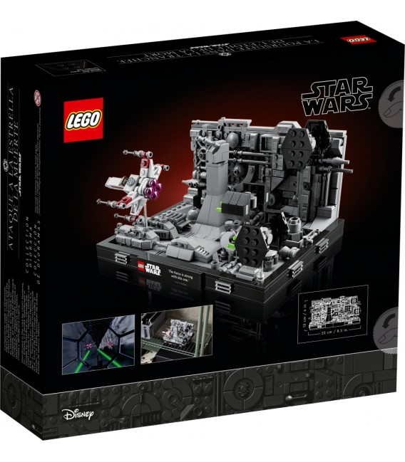 Diorama zborului prin tranșeele de pe Death Star™ LEGO 75329