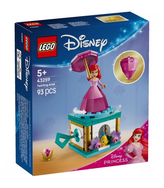 Ariel facând piruete LEGO