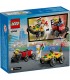 Pachet de curse Furgonetă de pizza vs. camion de pompieri LEGO 60458