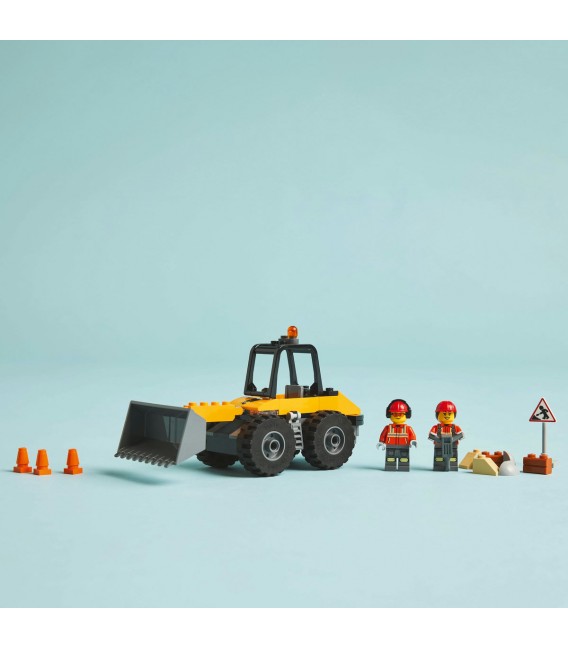 Încărcător pe roti galben pentru constructii LEGO 60450
