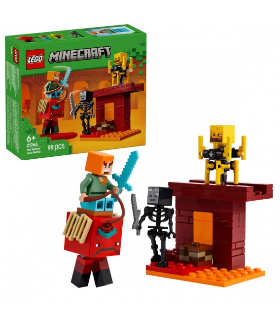Bătălie deasupra lavei în Nether LEGO 21266