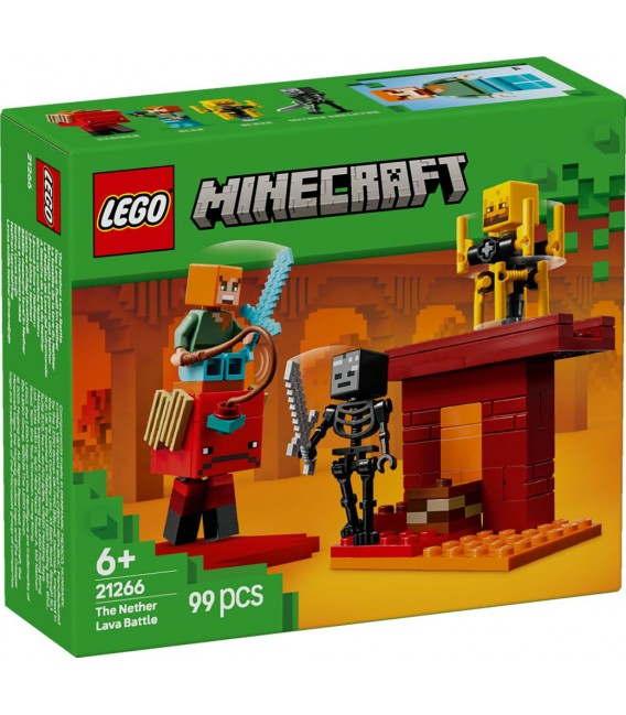 Bătălie deasupra lavei în Nether LEGO 21266
