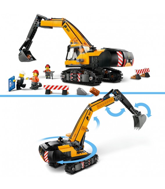 Excavator galben de construcții LEGO 60420