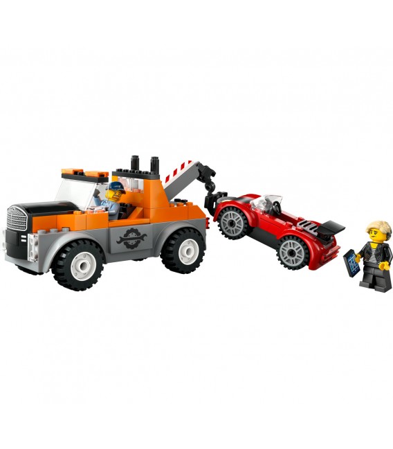 Camionetă de tractare și mașină sport LEGO 60435
