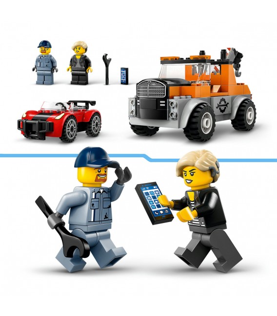 Camionetă de tractare și mașină sport LEGO 60435