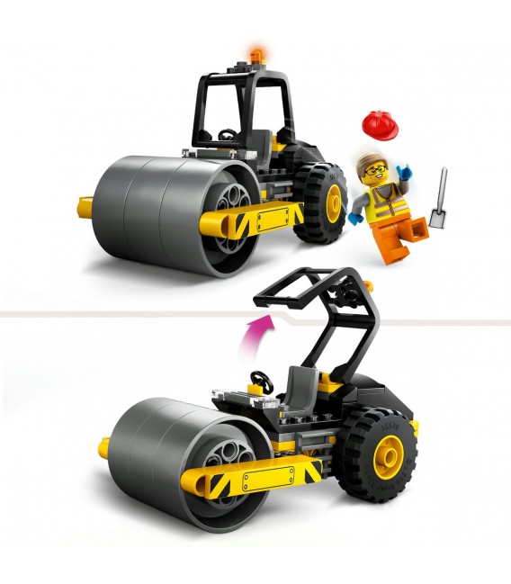 Cilindru compactor de șantier LEGO 60401