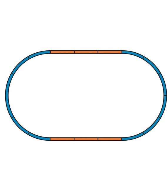 Set start marfă DB Cargo BR 218 cu șină cu terasament H0 Piko 57154